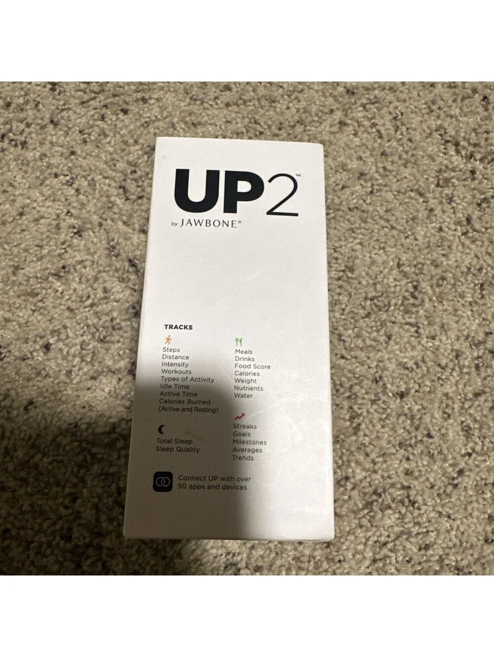 Jawbone UP2 Open Box Wireless Activity & Sleep Tracker Gray JL03-0101CFI-US